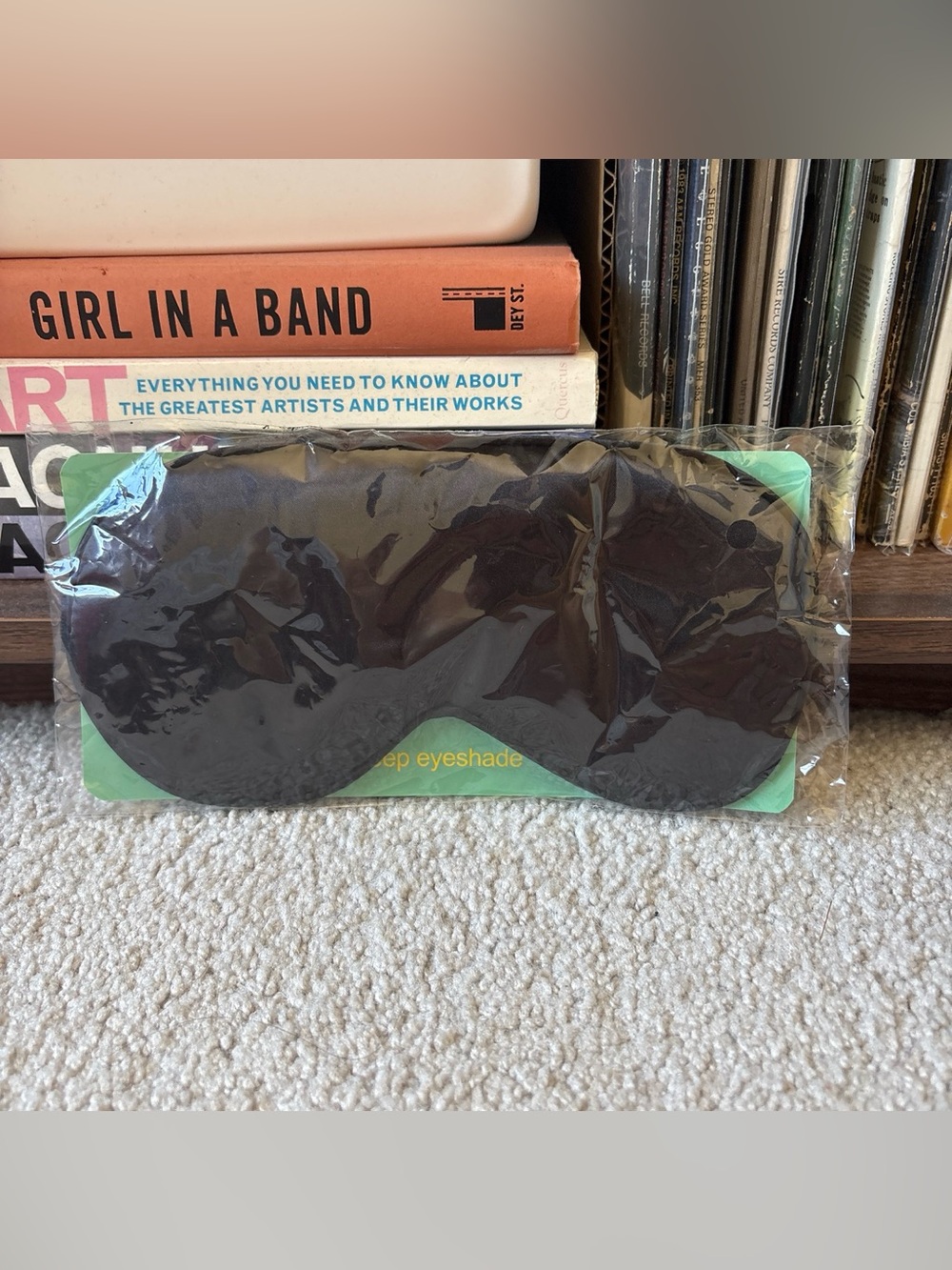 Black sleep eye mask